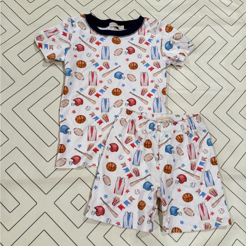 Baby Club Chic Sports Pattern Pajama Set